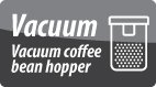 Vacuum coffee bean hopper